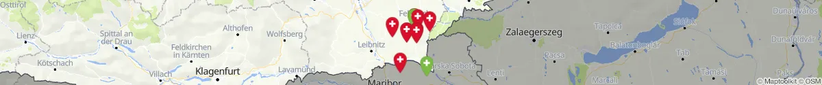 Kartenansicht für Apotheken-Notdienste in der Nähe von Sankt Anna am Aigen (Südoststeiermark, Steiermark)